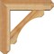 Ekena Millwork Legacy Craftsman Rough Sawn Bracket w/ Offset Brace, Western Red Cedar, 6"W x 22"D x 22"H BKT0604X22X22LEC04RWR - alternate 3
